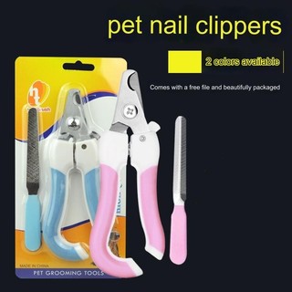 Bộ cắt móng tay cho thú cưng Bộ cắt móng tay cho chó mèo có tập tin Kẹp móng tay có vỏ giấy vách ngăn