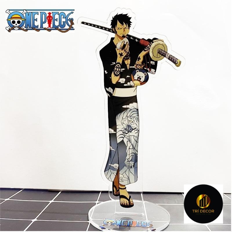 Standee One piece ver Wano quốc LAW Mô hình mica acrylic trưng bày quà tặng trang trí anime chibi