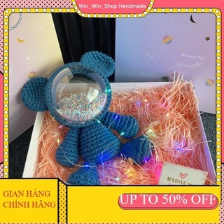 [ FREESHIP 50K ] - (Hàng có sẵn) Set nguyên liệu túi gấu đan len tự làm cực dễ thương