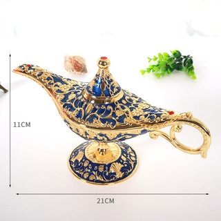 Aladdin đèn ma thuật đồ trang trí lớn đèn chúc kim loại trang trí nhà cửa quà tặng tân gia aladdin đèn ma thuật bán buôn
