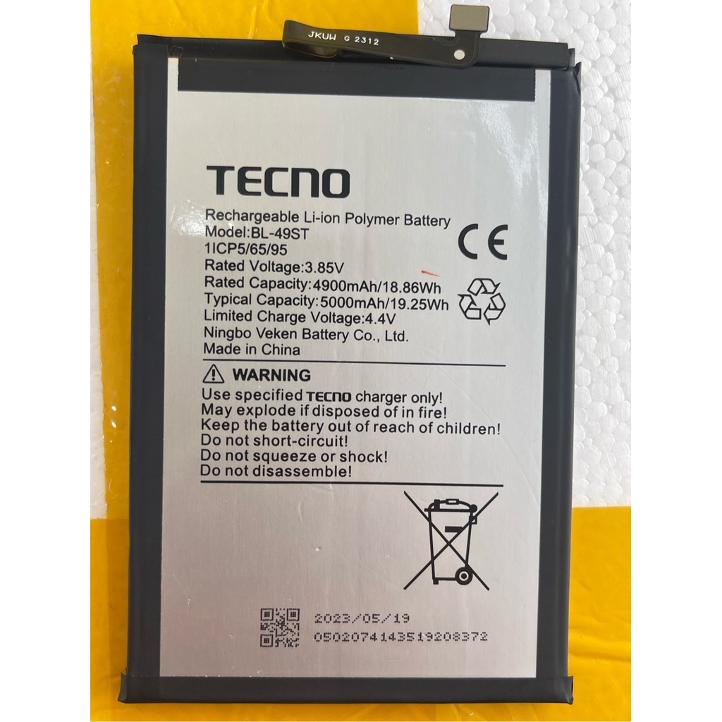 Pin Tecno BL-49ST / SPARK 20 / SPARK 20C / SPARK 10 4G / SPARK 10 Pro / SPARK 10C Zin