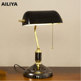 AILIYA thế kỷ 20 retro đèn bàn phòng ngủ đèn đầu giường văn phòng học đèn bàn nghệ thuật trang trí thời trung cổ