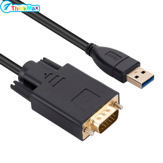 Usb sang Vga Máy chiếu Usb Card đồ họa ngoài Usb3.0 sang Vga Bộ chuyển đổi hiển thị Cáp mở rộng