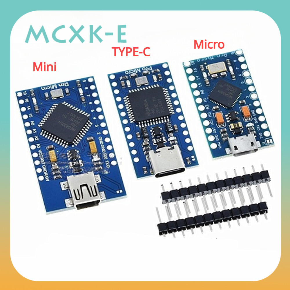 Mô-đun Mini / Type-C / Micro USB Pro Micro ATMEGA32U4 5V / 16MHZ Với bộ nạp khởi động cho arduino vớ