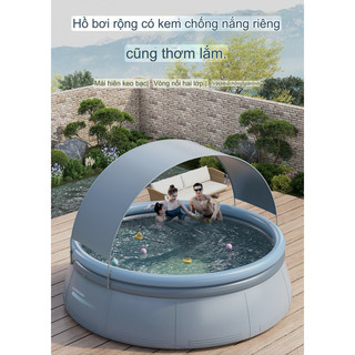 BỂ BƠI TỰ ĐỘNG 3m66 + 2 lớp phao+ Mái Che