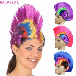 Tóc Giả Lông Xù Vô Hình Màu Cầu Vồng Vui Nhộn Cho Nam Và Nữ Dự Tiệc Halloween Mohawk 2Lie Back2Lip
