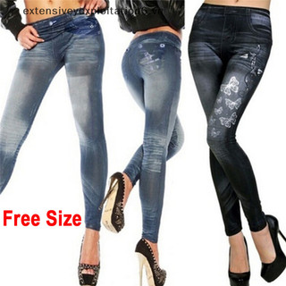 Quần legging jean dáng ôm co giãn gợi cảm thời trang mới cho nữ