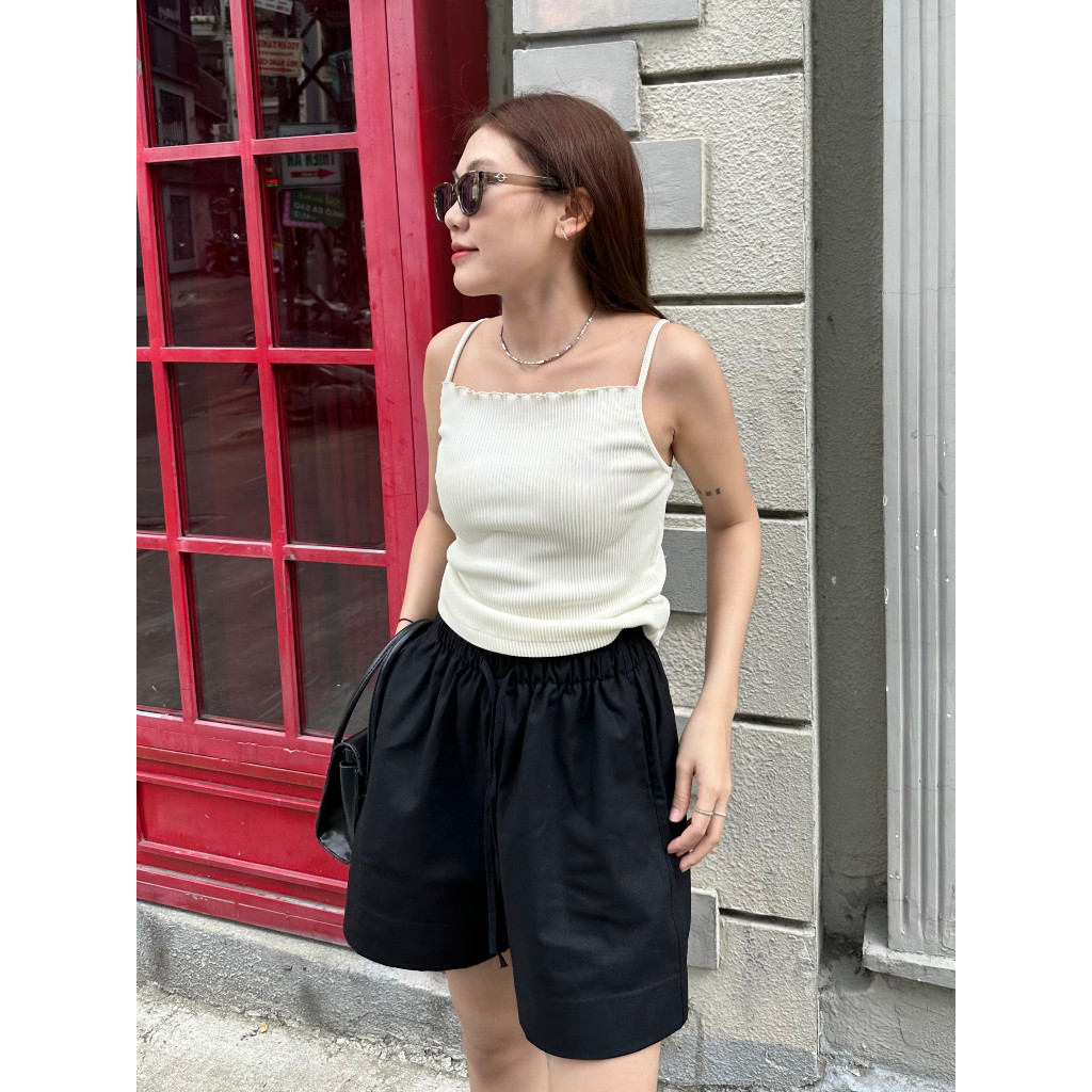 Quần 𝘀𝗵𝗼𝗿𝘁 nữ linen lưng thun, Quần đùi nữ phong cách hàn quốc - 𝗥𝘂𝗯𝗲𝗿 𝘀𝗵𝗼𝗿𝘁 MQ040 | BigBuy360 - bigbuy360.vn