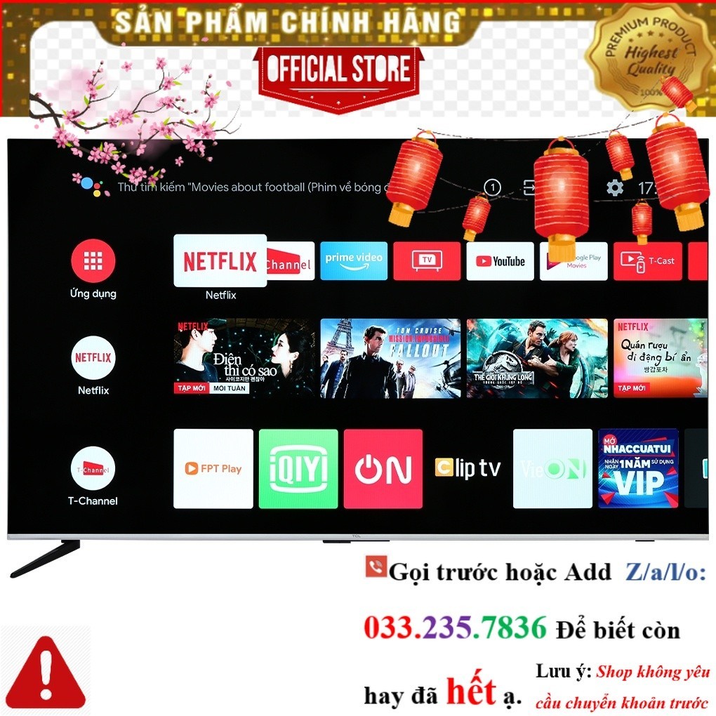 Android Tivi TCL 65P737 4K 65 inch 