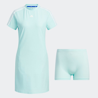 Adidas đánh gôn váy 3 sọc nữ màu xanh da trời hs8988