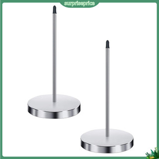 Bất ngờ| 2 Chiếc Kim Loại Hóa Đơn Giấy Ghi Chú Giá Đỡ Spike Có Chân Đế Bàn Văn Phòng Dụng Cụ