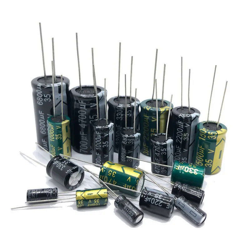 Tụ điện điện phân nhôm 35V3300uf 16x25mm 35wv 35vdc 3300mf 3300MFD 35v 3300uf 35v3300mf 3300mf35v 35