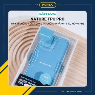 Ốp Lưng Trong Suốt Chống Sốc Nillkin Bảo Vệ Camera Cho Điện Thoại iPhone 13 Pro Max