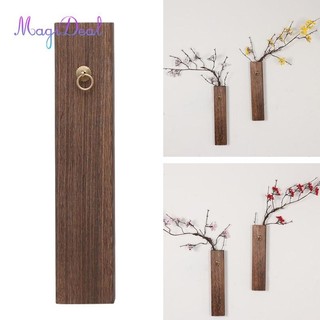 Magideal Treo Tường Bình Đựng Cây Cảnh Gỗ Treo Tường Ống Hoa