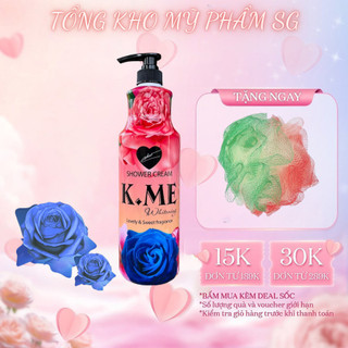 Sữa tắm trắng da kme 1200ml | sữa tắm hương nước hoa hồng ,..