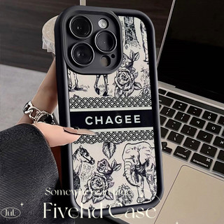 Tương Thích Cho iPhone 11 16 15 14 13 12 Pro Max Cho iPhone 7 8 SE2020 X XR Xs Max 6 6s Plus Thời Trang Sang Trọng Hoa Cặp Đôi Chống Sốc Silicon Mờ Vỏ Mềm
