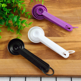 5pcs/set Kitchen Measuring Spoon Measuring Cups Multifunctional Measuring Tools Portable Plastic Coffee Sugar Scoop Kitchen Gadgets WE