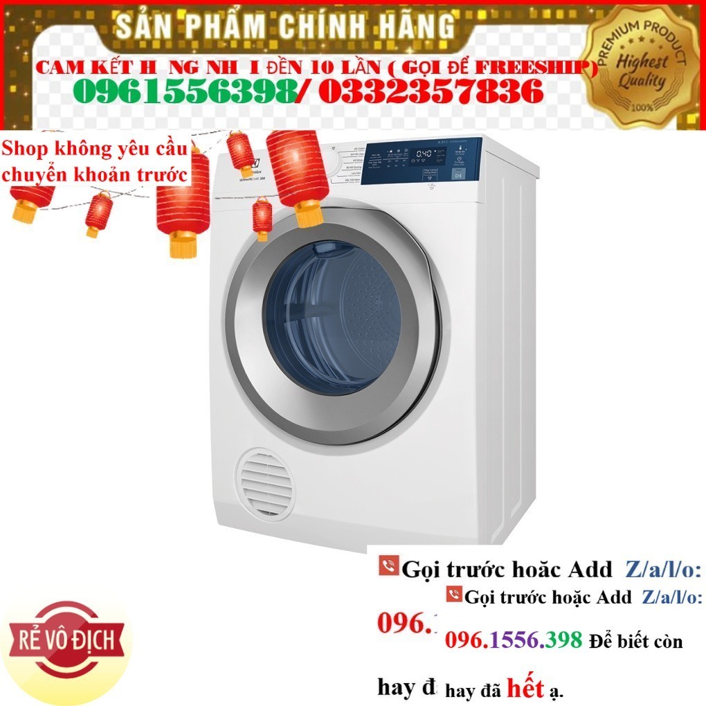 [EDS854J3WB]  Máy sấy thông hơi Electrolux 8.5 kg EDS854J3WB -bona prezo