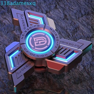Adamesxqb Mini Smart Fidget Spinner Đồ chơi, Con quay hồi chuyển đầu ngón tay phát sáng trong bóng tối, Đồ chơi đầu ngón tay Xoay Quà tặng Giáng sinh bằng kim loại phát sáng