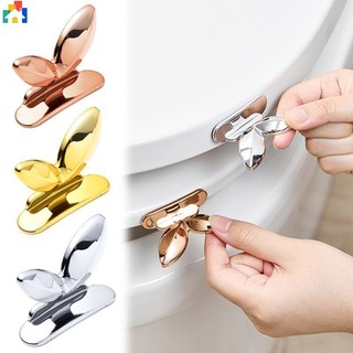 1 / 2 Chiếc Tinh Tế Nắp Bồn Cầu Nâng Ngăn Kéo Tay Cầm Di Động Nhựa Không Bẩn Tay Hiện Vật Hộ Gia Đình Vệ Sinh Phòng Tắm Phụ Kiện