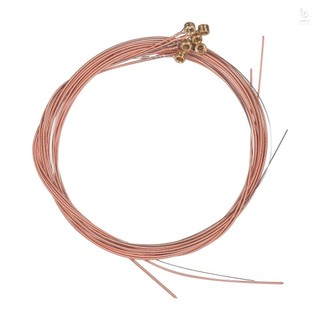 Bộ dây đàn Guitar dân gian Acoustic lõi thép cuộn hợp kim đồng, 6 cái / bộ