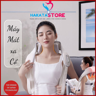 Máy Massage Cổ Vai Gáy có sưởi ấm con lăn hồng ngoại 6D mô phỏng tay người xoa bóp giúp giảm đau vai gáy ,đau cứng cổ