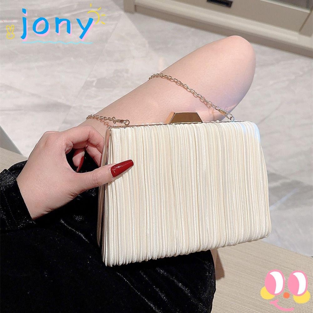 Túi đeo vai JONYE, Túi dạ hội dây chuyền lụa sáng, Tiệc cưới ly hợp sang trọng