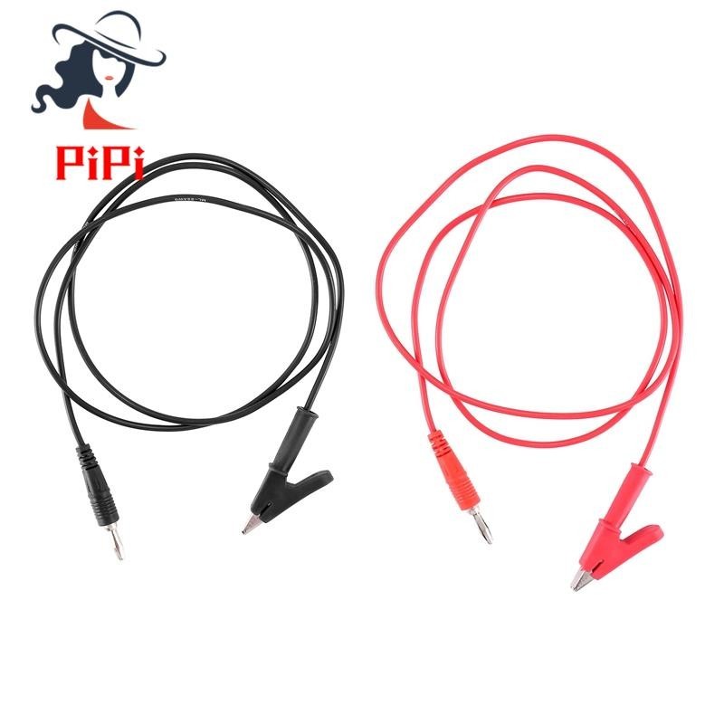 Kẹp cá sấu dài 1M đến cặp cáp kiểm tra phích cắm chuối cho vạn năng