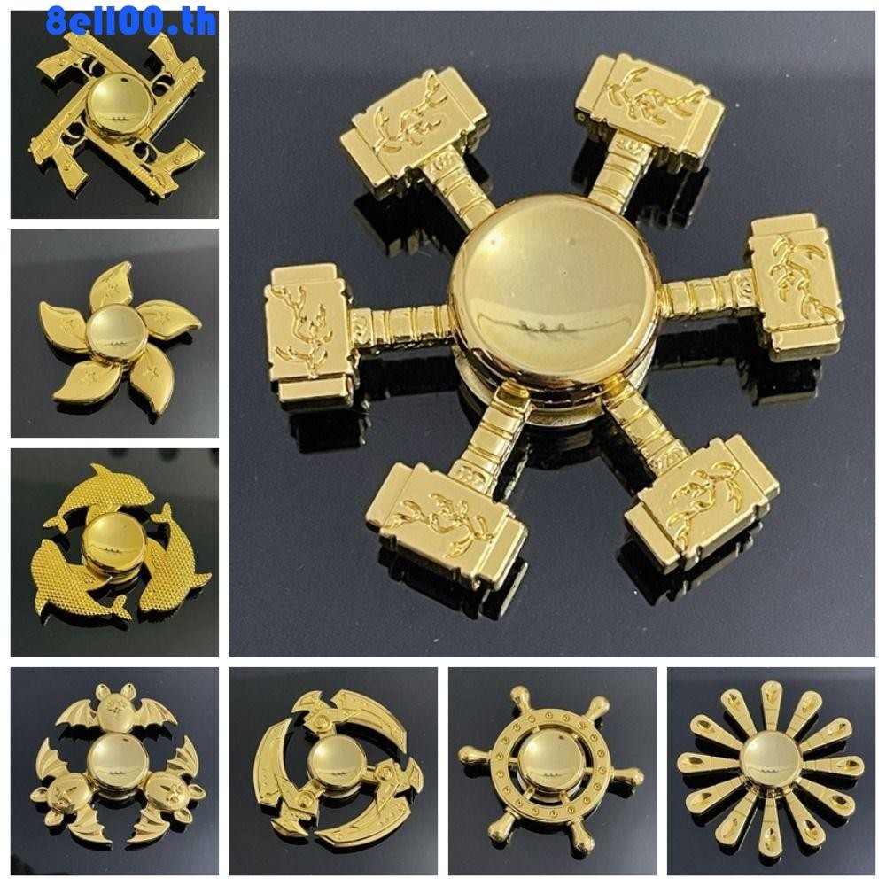 DARNELLYA Ngón Tay Spinner, Đồng Màu Cool Fidget Spinner, Tay Spinner Kim Loại Hợp Kim Kẽm Vui Tay Q