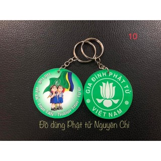 Móc khóa mica 2 mặt