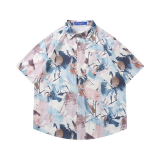 Mùa hè 2024 Phong cách mới Áo sơ mi hoa Cardigan Graffiti Tie-Dye Áo sơ mi ngắn tay bé trai Áo sơ mi Hawaii cổ điển Cặp đôi mặc áo sơ mi phong cách kỳ nghỉ Áo sơ mi tay ngắn Áo sơ mi tay năm điểm cho bé trai Áo sơ mi hoa dáng rộng Áo sơ mi cổ điển biểu di