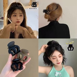 Kẹp Tóc Bóng Giữa Cao Đuôi Ngựa Cố Định Kẹp Tóc Đơn Giản Mờ Lấy Kẹp