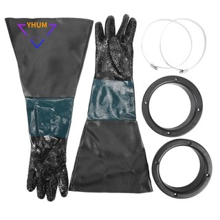 Găng tay phun cát Phụ tùng SandBlaster 60cm có vòng chữ O cho tủ phun cát