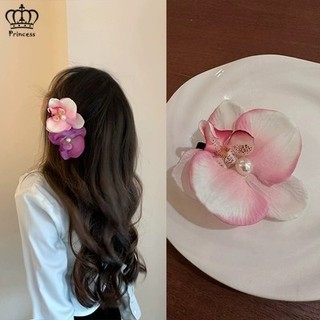 Kẹp Tóc Ngọc Trai Hoa Nhiều Màu Sắc Cho Nữ Ngọt Ngào Gradient Phalaenopsis Ngày Lễ Kẹp Tóc Thời Trang Phụ Kiện Tóc
