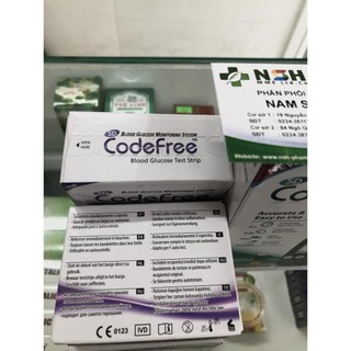 Hộp 50 que thử đường huyết SD Codefree ( tiểu đường SD Code free)