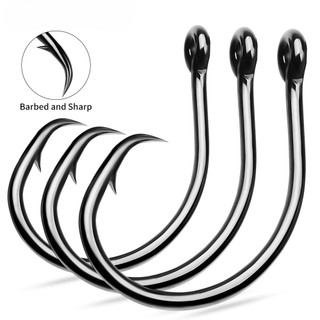[Ttff] Móc tự sát bằng thép Carbon cao Móc quỷ Biển sâu Vật thể lớn Câu cá biển Olecranon Móc câu thuyền Móc câu trả lại Móc câu 10 Cái / túi Bán buôn
