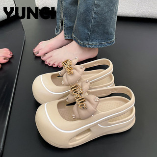 YUNCI dép cross dép kiểu nữ đi chơi Phối hợp dễ dàng Đi biển Linh hoạt Độc đáo FYT2430WTI 13Z240330