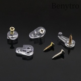 120 chiếc kẹp giữ cửa kính, một bộ nhựa có ốc vít, nhiều offset 4 mm trong suốt gương giá đỡ cửa tủ