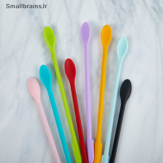 Smallbrainsjr Silicone Hai Đầu Kéo Dài Cạp Mỹ Phẩm Mứt Chai Sâu Cạp Mini Thìa Bộ Dụng Cụ Trang Điểm Kem Mặt Thìa vn