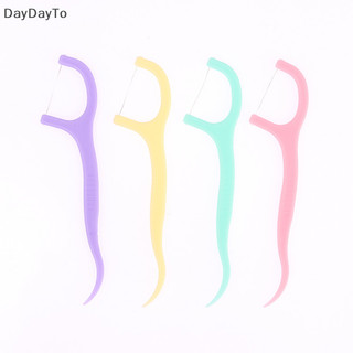 Daydayto 50 Chiếc Floss Interdent Brush Răng Làm Sạch Dính Vệ Sinh Răng Miệng Trái Cây VN