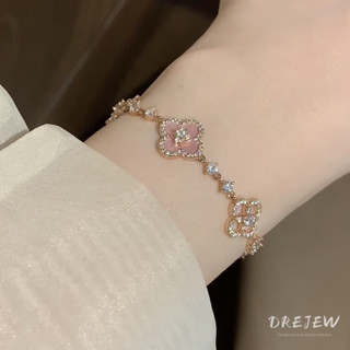 Vòng tay có thể điều chỉnh rỗng hoa kim cương DREJEW Zircon
