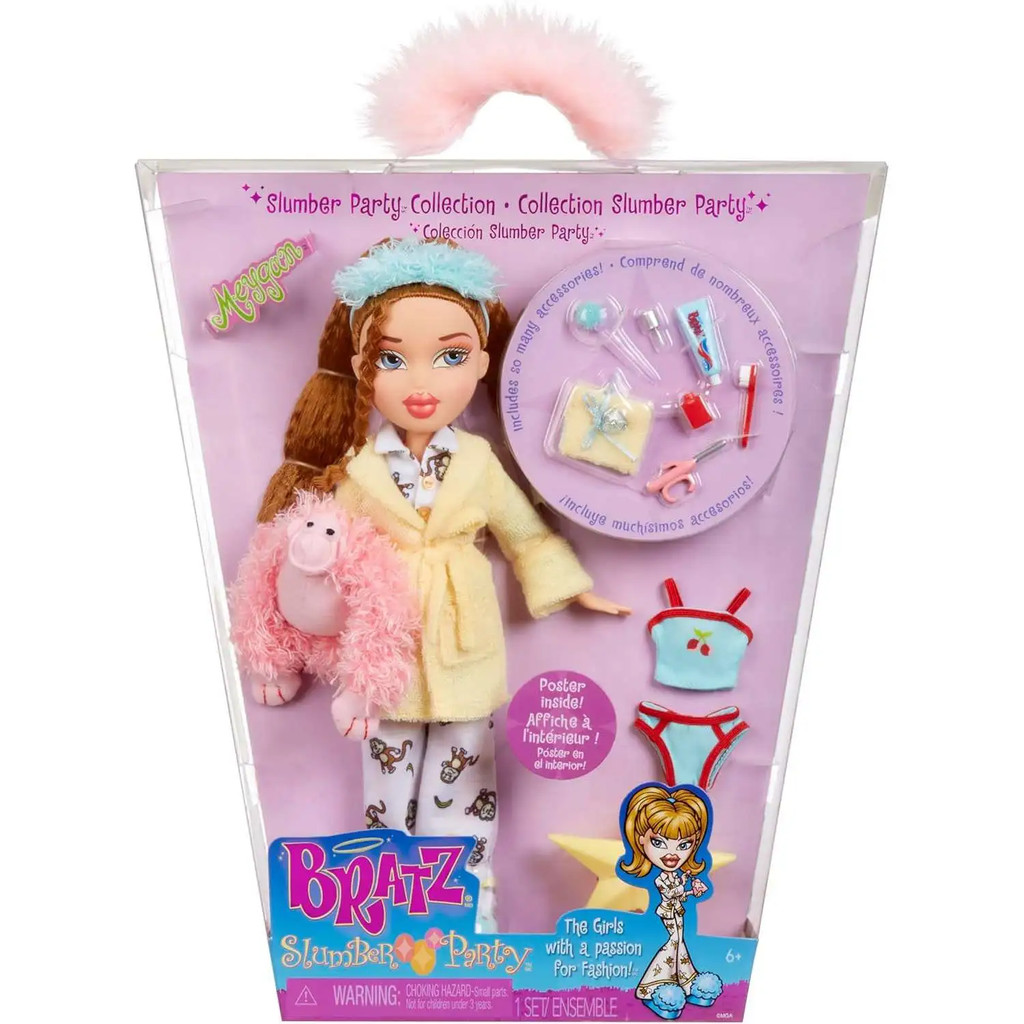 Búp bê đồ chơi dành cho bé gái 592075 Bratz Slumber Party Meygan Fashion Doll