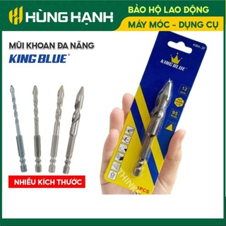  Mũi khoan đa năng lục giác KingBlue KBH2F kích thước 4 - 12mm dài 95mm khoan tường gạch men đá kính bê tông 