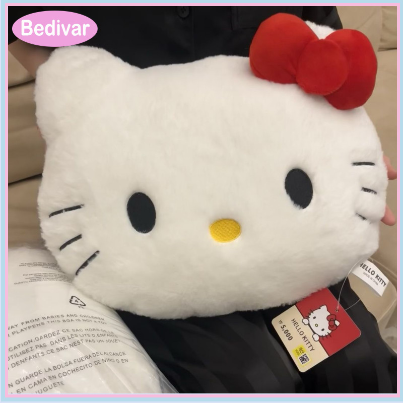 Bedivar gấu bông Kitty Dễ Thương Đầu Mèo Sang Trọng Ném Gối Sofa Đầu Giường Đệm Ngủ Gối