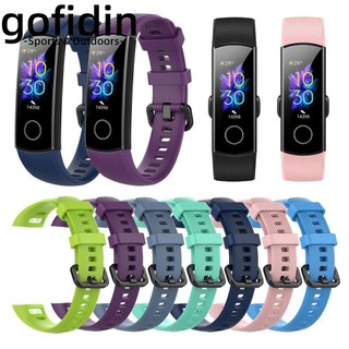 gofidin Đeo Thay Thế Chất Liệu Silicon Màu Trơn Cho Huawei Honor Band 5 4