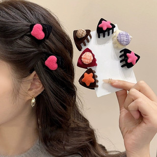 Tai mèo dễ thương mới kẹp tóc trẻ em hàn quốc nổ nhung kẹp nhỏ