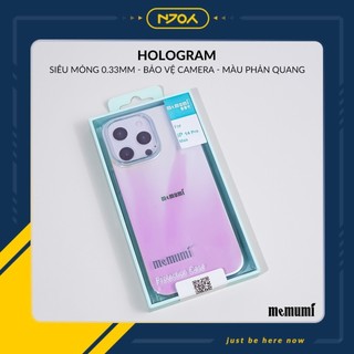 Ốp Phản Quang Siêu Mỏng Memumi Viền Cứng Cho Điện Thoại iPhone 16 Pro Max 15 14 13 12 11 Njoyshop