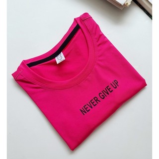 ÁO CROPTOP NEVER GIVE UP NỮ THỂ THAO