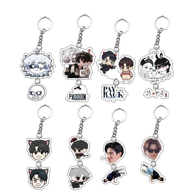 Móc khóa key chain 2 mảnh Manhwa Payback , Passion dễ thương  nlp shop trang trí cặp học tập