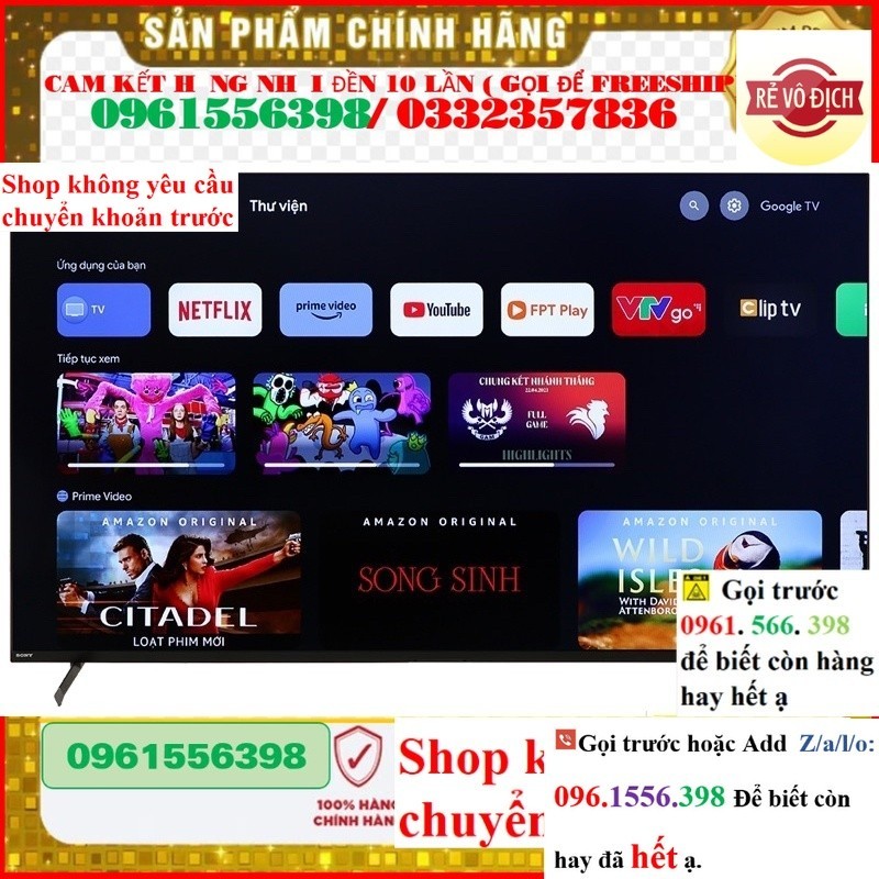 >> Google Tivi Sony 4K 55 inch XR-55X90L .